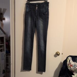 Nine Planet Size 1 Stylish Dark Blue Skinny Jeans